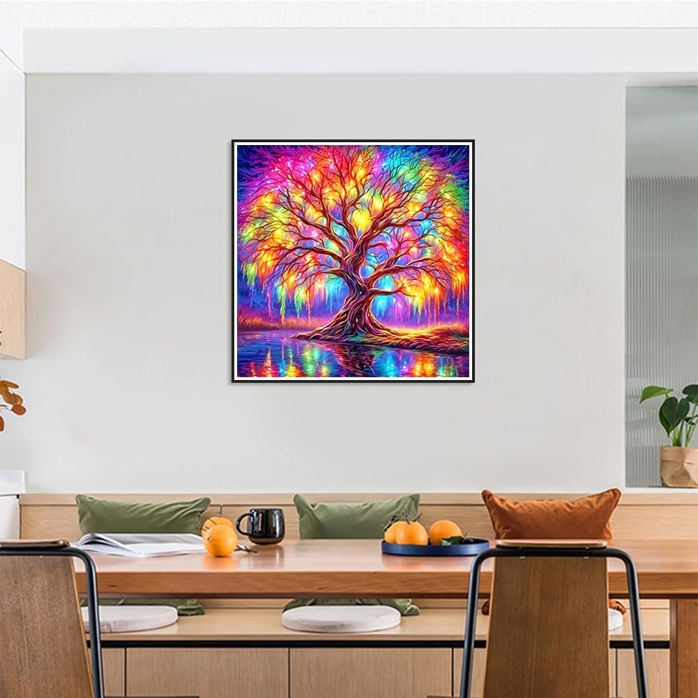 Adult Diamond Painting Set Tree of Life 5D DIY Beginner Diamond Art Set Round Full Diamond Painting Home Wall Decoration Gift