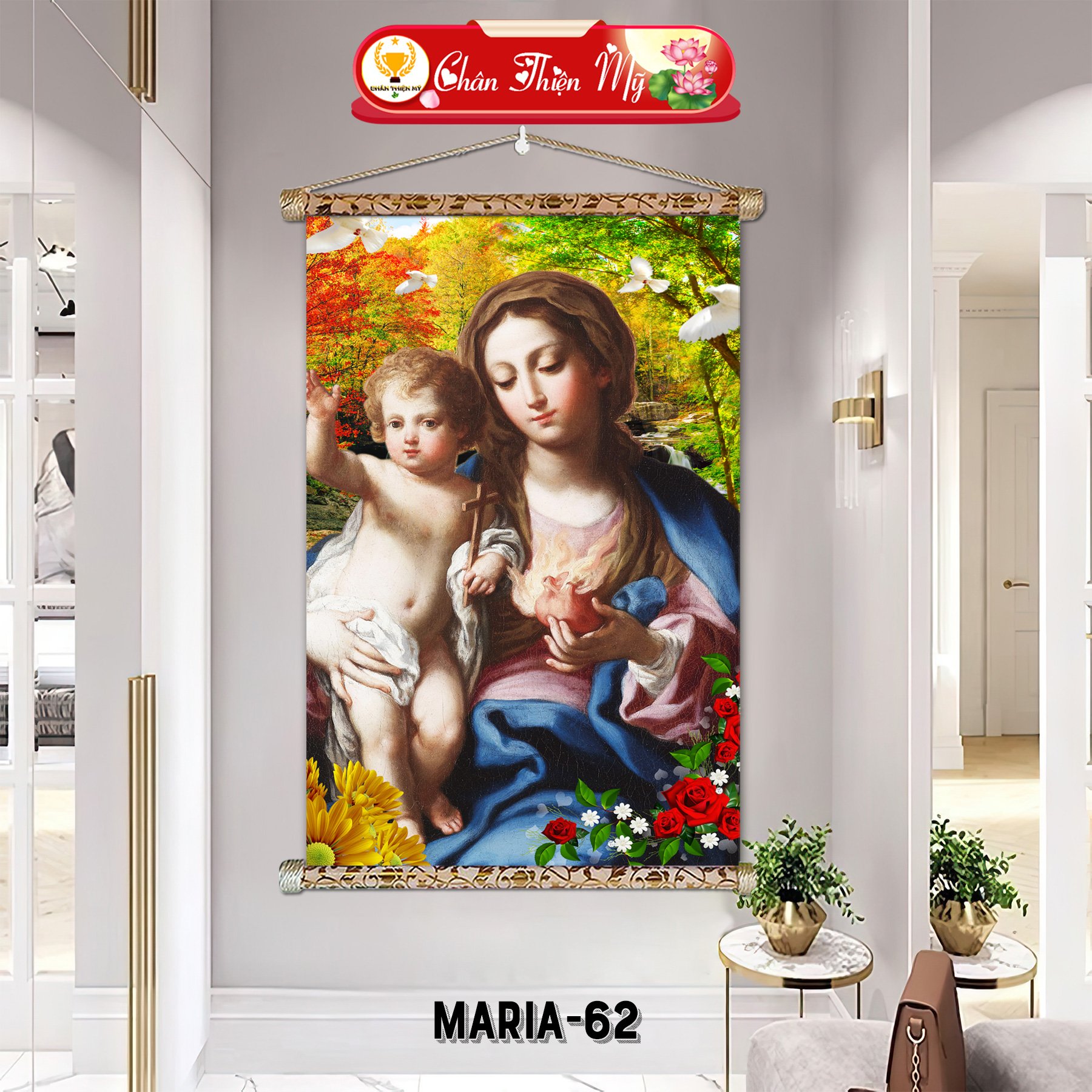 Modern design Gallery hanging paintings wall decoration living room Crystal wall decor