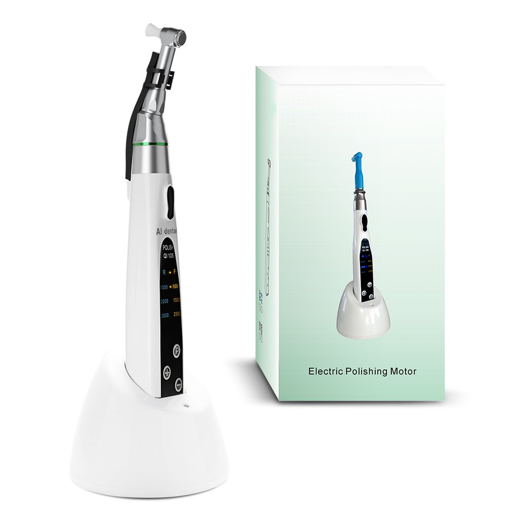 AI-PA-F4 Contra Angle 4:1 Reduction Dental Electric Polishing Endomotor LED Light 214mm Body Size 800mAh Battery Capacity