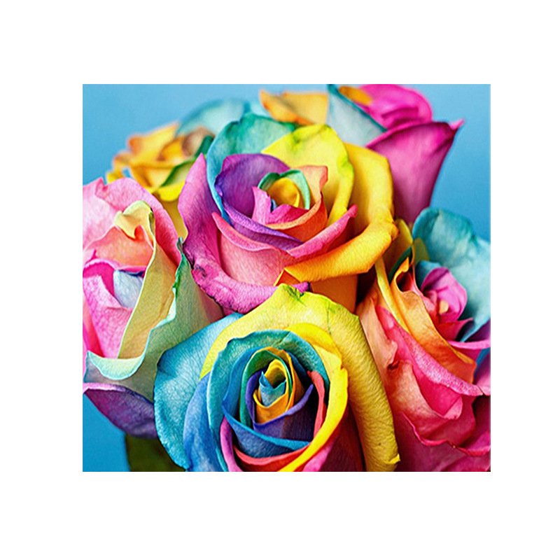 30x30cm Full Drill Beautiful Flower Peach Blossom Sunflower Wholesale Diamond Painting Set With Painting Kits