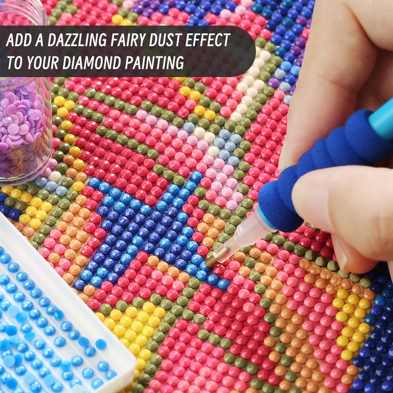 R-13 2.8mm Round Pixie Dust Drill Dazzling Sparkling Beads Glitter Resinstone Diamond Painting Fairy Drills