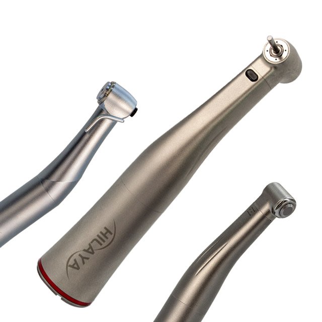 Dental 1:1 Low Speed Handpiece Dentistry Fiber Optic Contra Angle Inner Water Spray Stainless Steel Handpiece Contra Angle