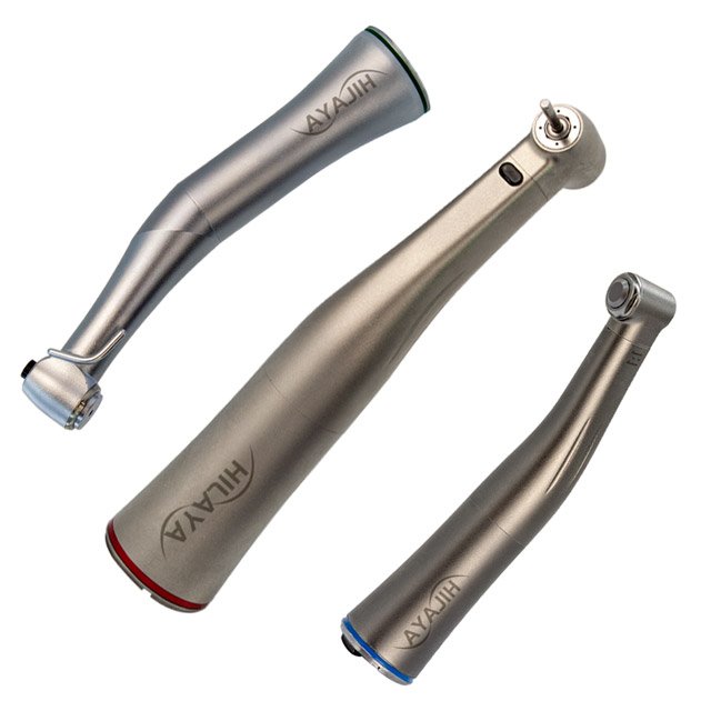 Dental 1:1 Low Speed Handpiece Dentistry Fiber Optic Contra Angle Inner Water Spray Stainless Steel Handpiece Contra Angle