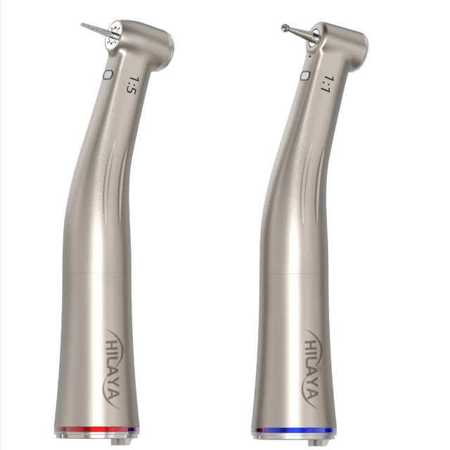 Dental 1:1 Low Speed Handpiece Dentistry Fiber Optic Contra Angle Inner Water Spray Stainless Steel Handpiece Contra Angle