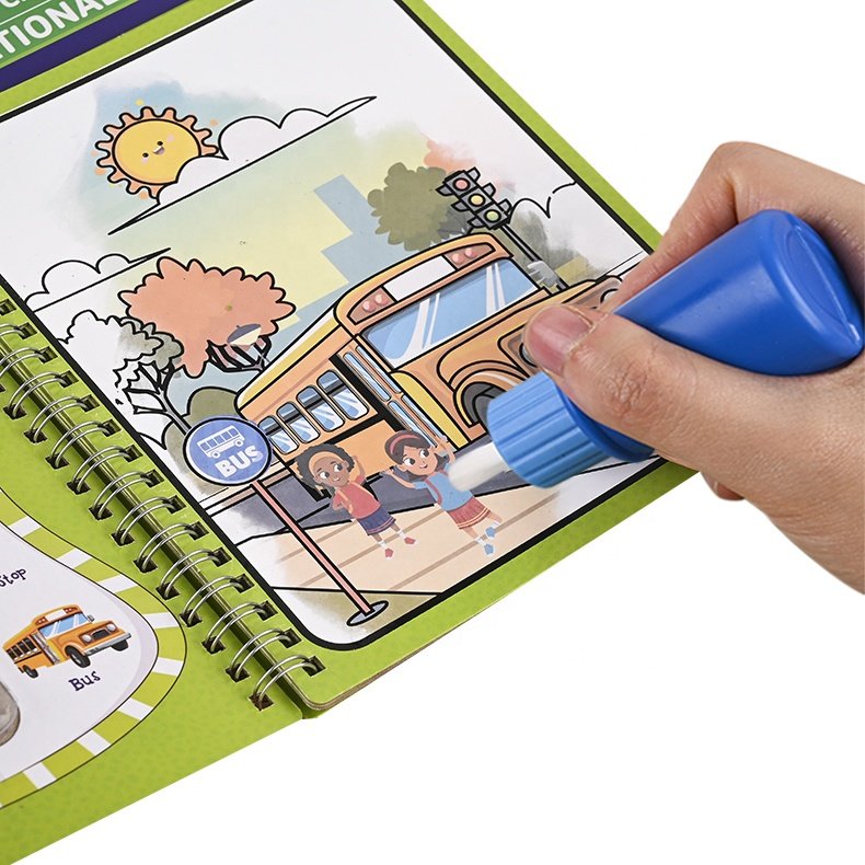 Wholesale Factory Price Custom Reusable Water Drawing Painting Book Magic Doodle Book For Children Toys Gifts