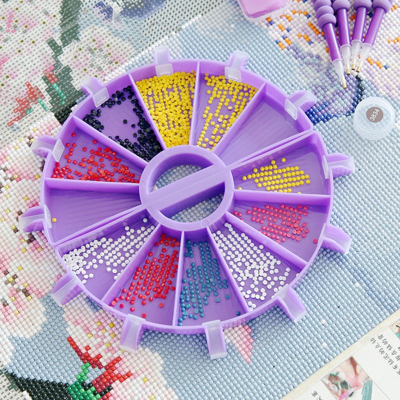 Diamond Painting New Multifunctional Turn Drill Tray DIY Dot Drill Pen Diamond Storage Tray Diamond Embroidery Sieve Drill Tool