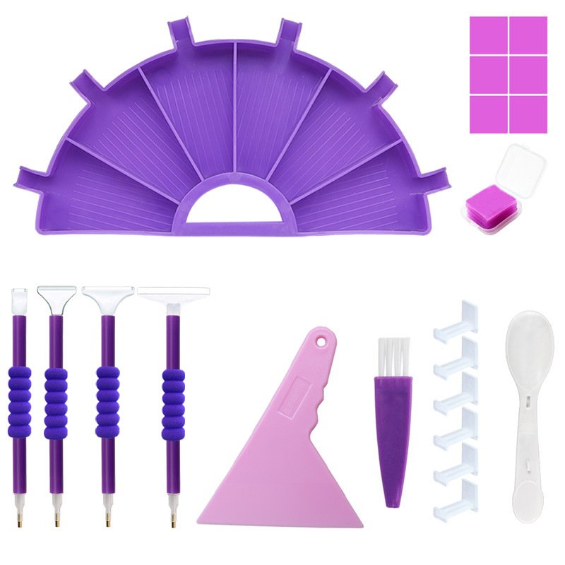 Diamond Painting New Multifunctional Turn Drill Tray DIY Dot Drill Pen Diamond Storage Tray Diamond Embroidery Sieve Drill Tool