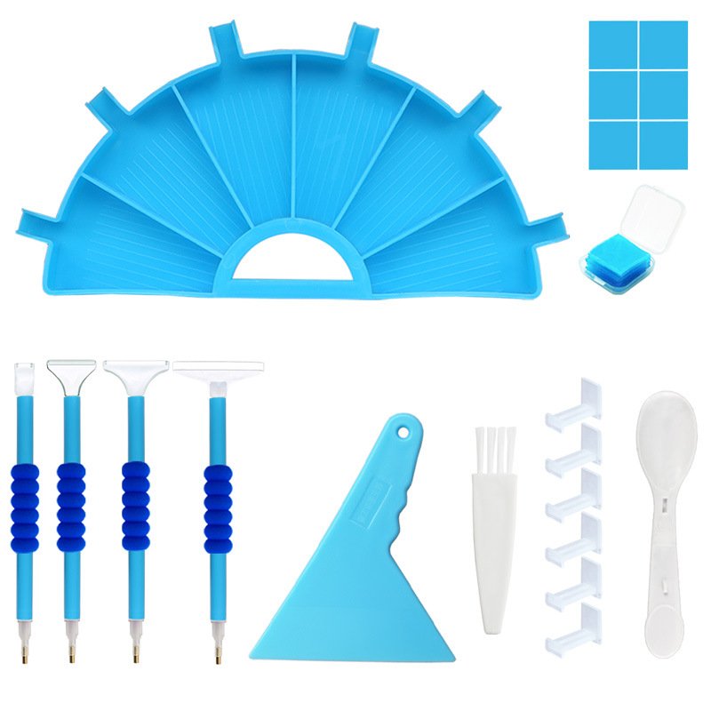 Diamond Painting New Multifunctional Turn Drill Tray DIY Dot Drill Pen Diamond Storage Tray Diamond Embroidery Sieve Drill Tool