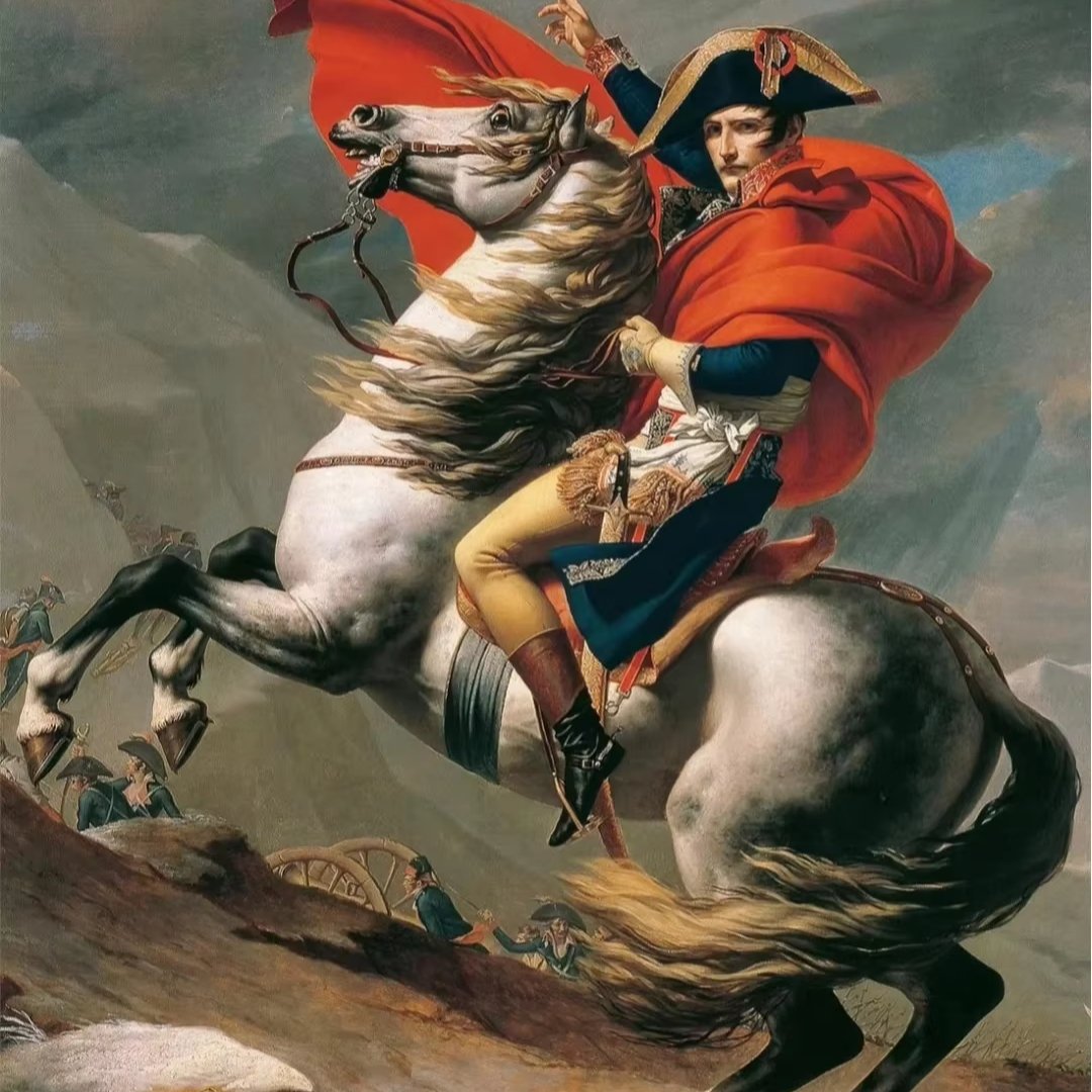 Diamond painting is a famous painting of Napoleon, creative production of round diamond home wall decoration