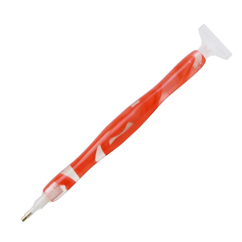 Diamond Painting Pen Kit, Handmade Resin 5D Diamond Painting Pen for Diamond Art and Nail Art, with 5 Drill Pen Picking Heads