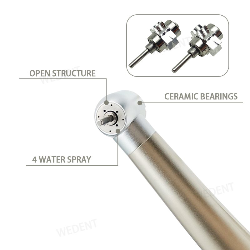 WEDENT Dental Equipments 2-hole 4-hole High Speed Dental Turbine Best Price Air-driven Standard Dental Handpiece