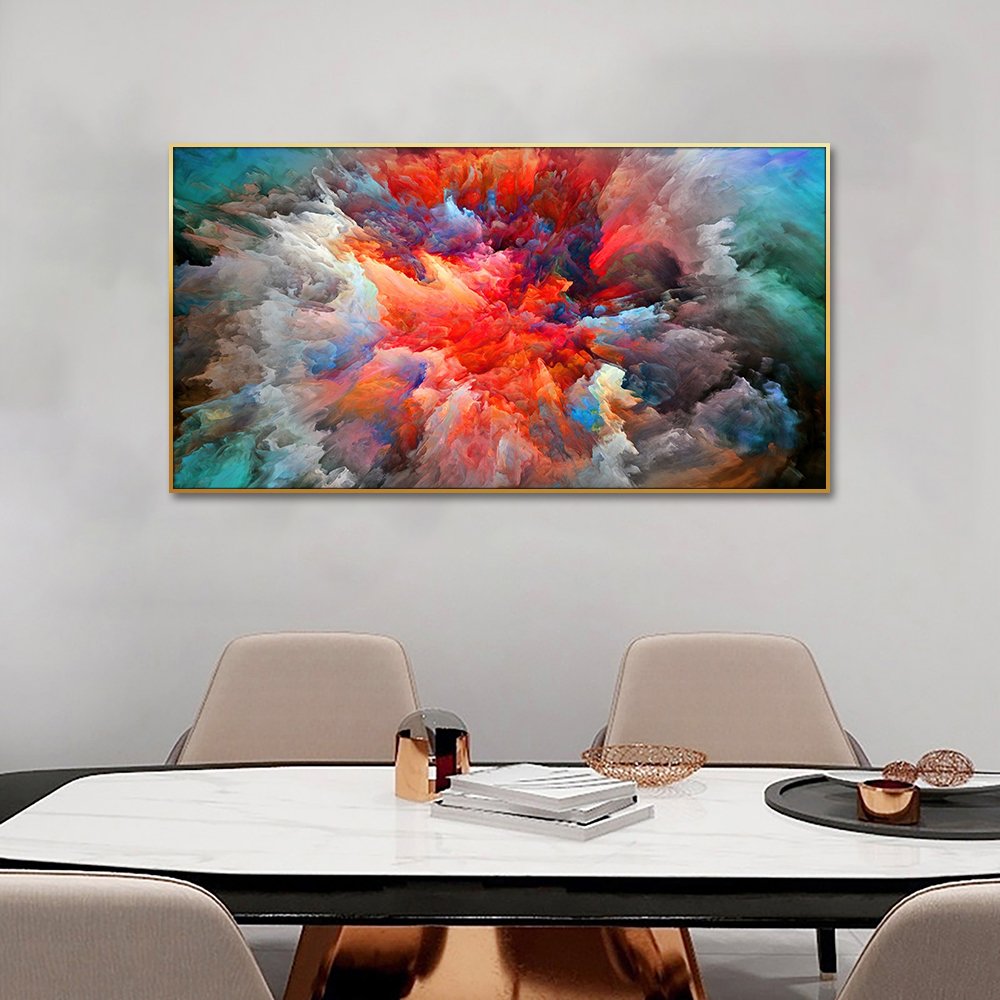 Huamiao 3D Printed House Painting And Wall Art Design Acrylic Crystal Porcelain Painting