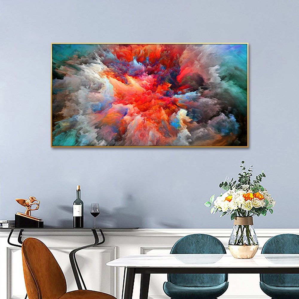 Huamiao 3D Printed House Painting And Wall Art Design Acrylic Crystal Porcelain Painting