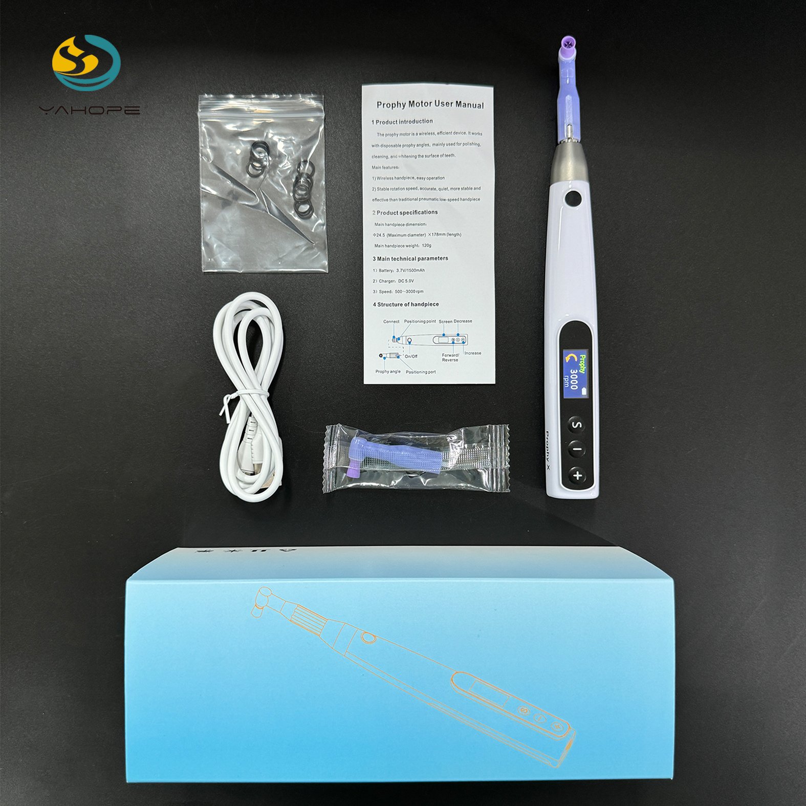 Dental Electric Wireless Polishing Handpiece For Teeth Cleaning and Polishing Dental Polisher Prophy motor