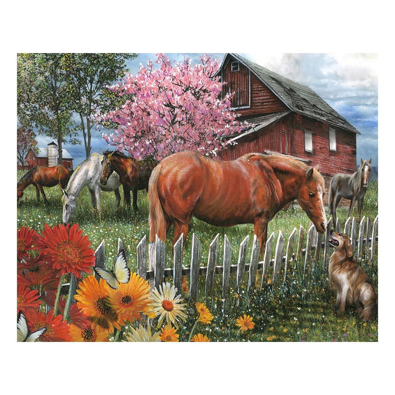 paint boy hot sale Round Resin Diamond Picture pintura diamante diamond painting for adults kids DIY horse diamond painting