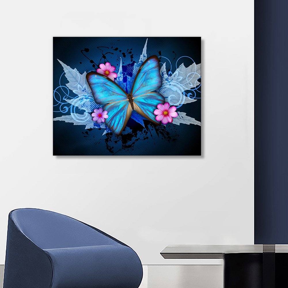 5D Diamond Painting Kits Butterfly DIY Full Drill Diamond Art Kits Gem Art Kit Arts Beginners Kids Home Wall Decor