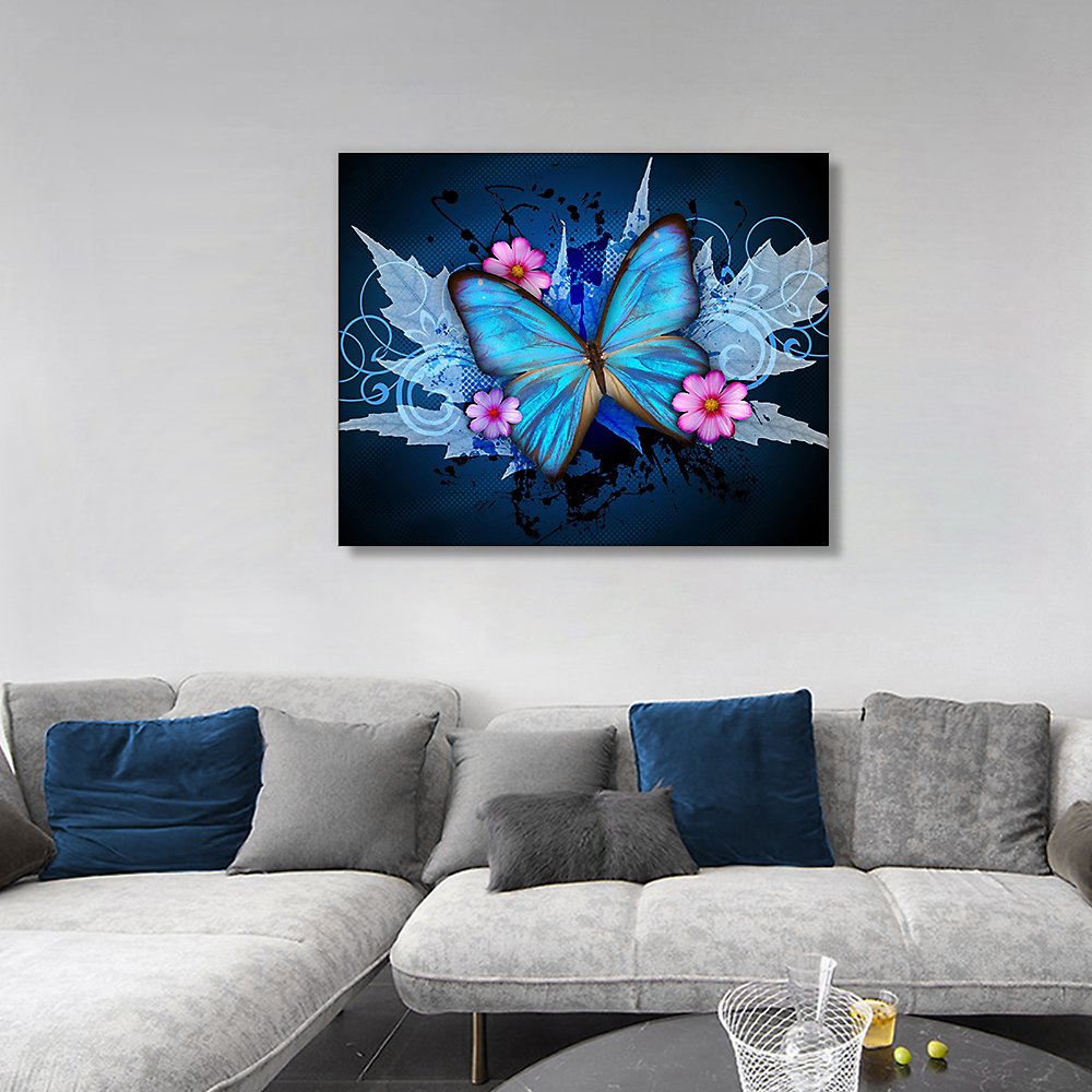5D Diamond Painting Kits Butterfly DIY Full Drill Diamond Art Kits Gem Art Kit Arts Beginners Kids Home Wall Decor