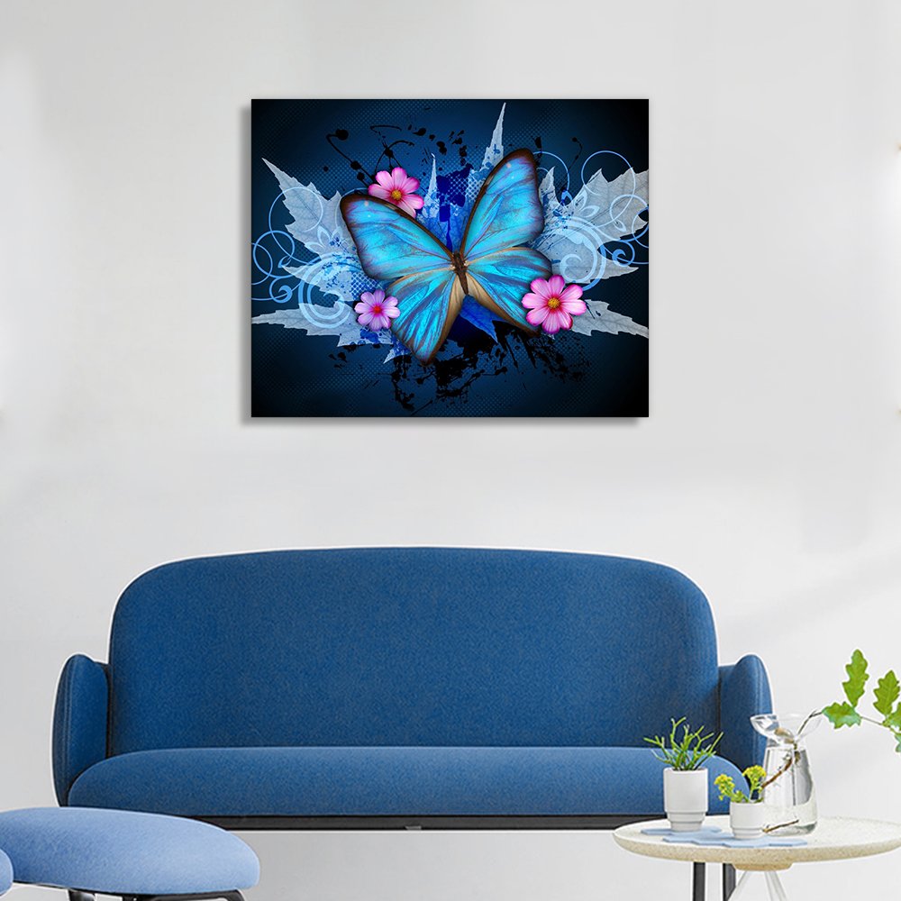 5D Diamond Painting Kits Butterfly DIY Full Drill Diamond Art Kits Gem Art Kit Arts Beginners Kids Home Wall Decor