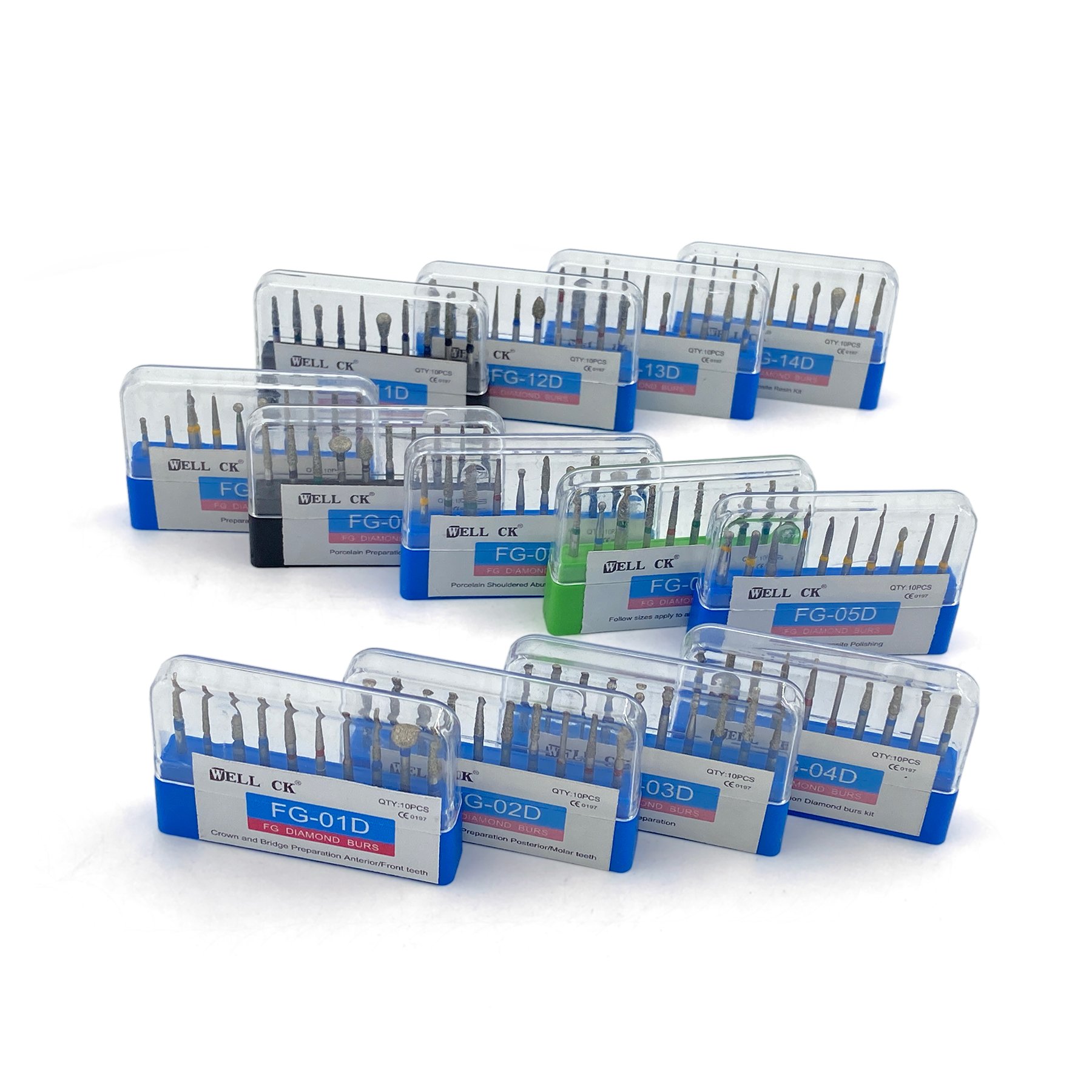 High Quality FG Dental Burs Dental Diamond Burs for High Speed Handpiece Dentist Treatment Dental Hand Piece Burs