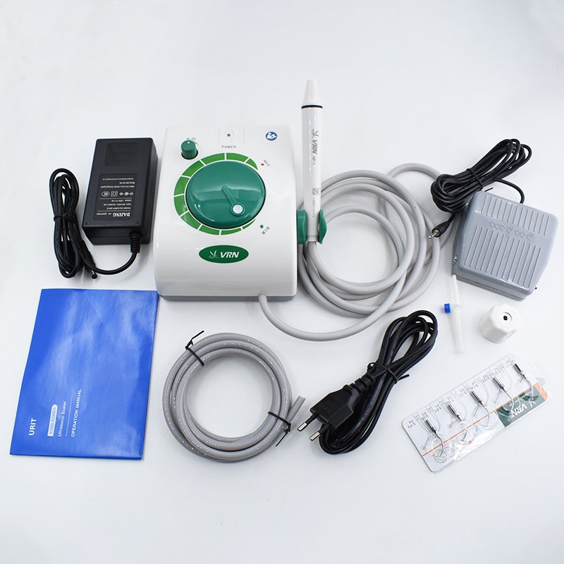 Portable Dental Equipment Vrn K08B Professional Dental Ultrasonic Scaler with Sealed Handpiece Vet Dog Cat Teething Cleaner