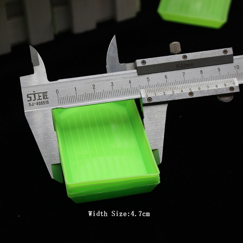 Diy 5d Diamond Painting Tools Green Rectangle Diamond Plates Kits Plate Rhinestone Plate Tray Convenient Storage Tray