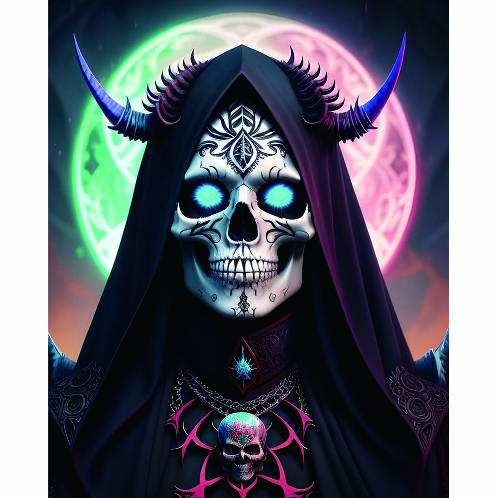 DIY Custom 30*40 5D Diamond Painting Kits Mosaic Art Halloween Gift Skeleton Characters Decorative arrangement Painting Printed