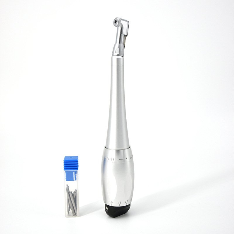 Universal Dental Implant Torque Wrench with 12 Driver Head Kit Hand Driver Screw Handpiece Dental Implant Tool