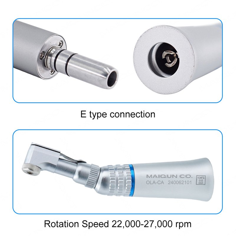 Factory Price Cheap Dental Handpiecce 1:1 N-S-K FX Metal External Slow Handpiece E Type Key Push Button Low Speed Contra Angle