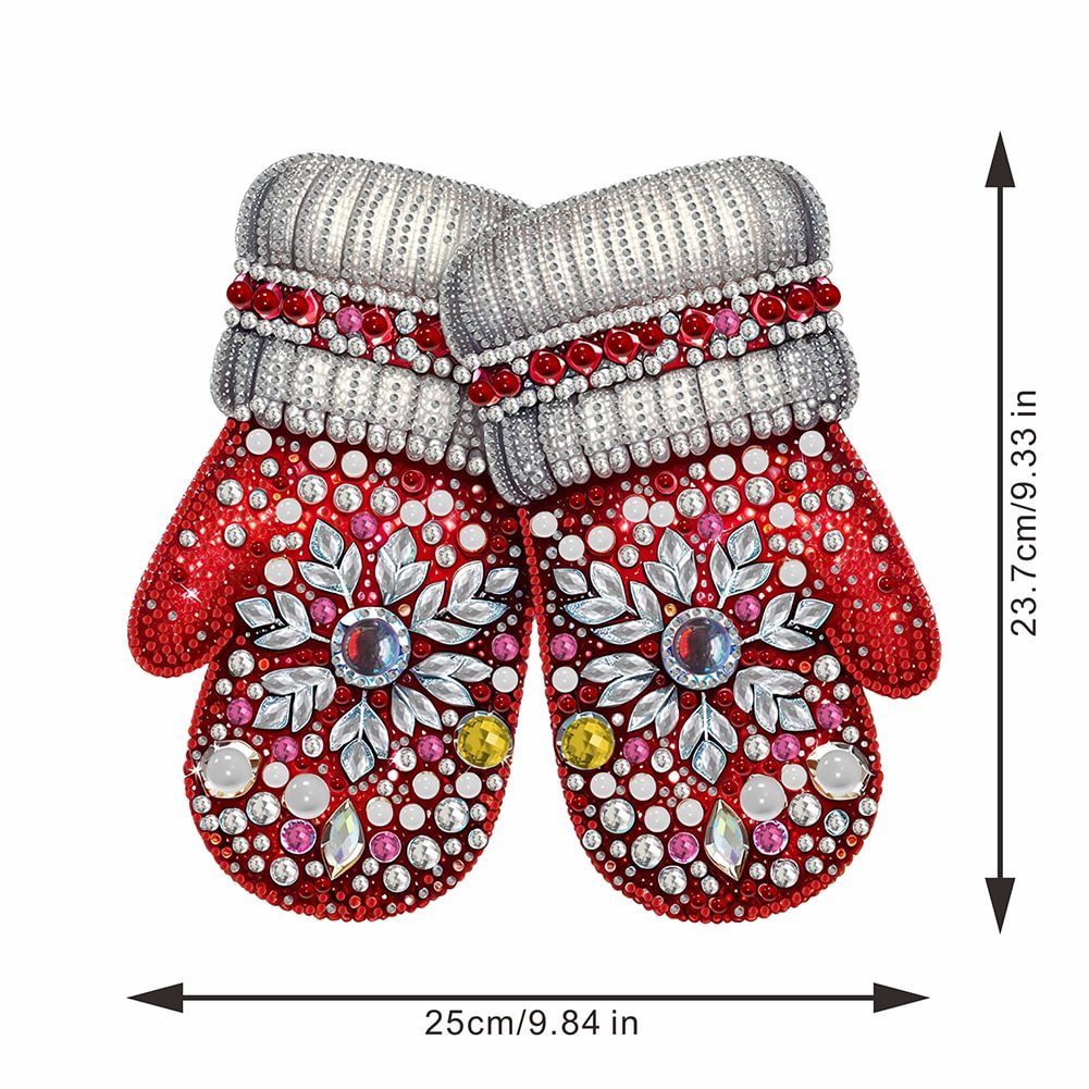Diamond Painting Christmas Gloves 5D DIY Craft Ornament