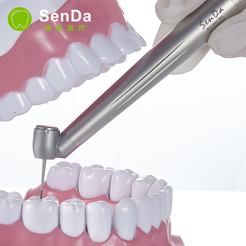 Dental Pro Cheap Handpieces 45 Degree Head Plus Quick Coupler Air Driven Shadowless Lab High Speed Handpiece