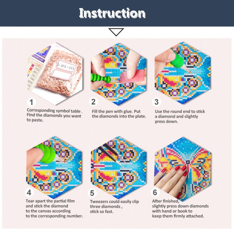R-DP007 Home Decor Wall Art Paintings Custom 3D Metal Drill Animal Diamond Painting Kit