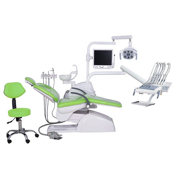 High Quality Electric Portable Dental unit Chair hospital clinic handpiece dental chair with air compressor