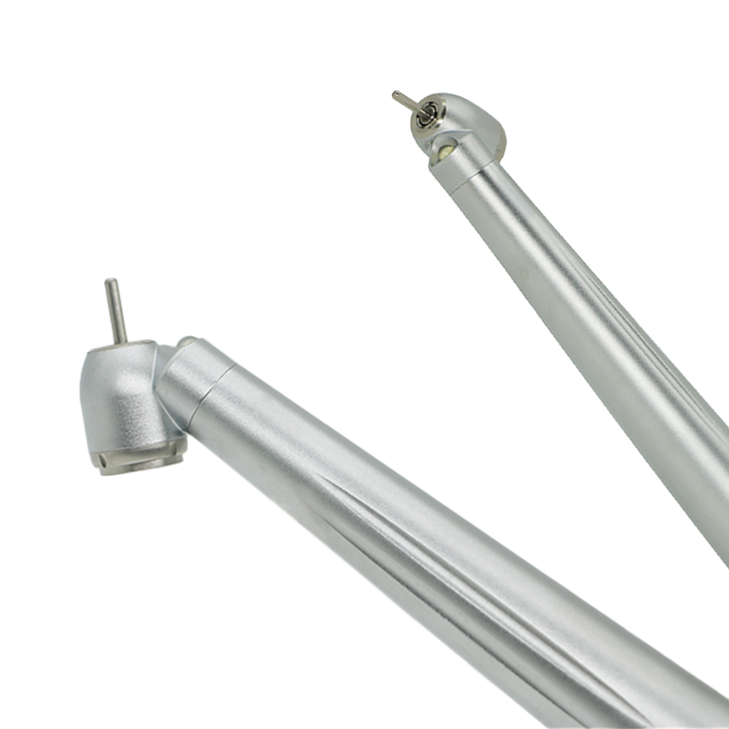 Wedent Factory Price Surgical Instruments Air Turbine 45 Degree Angled Head 2/4 Holes Rear Exhaust Dental High Speed Handpiece