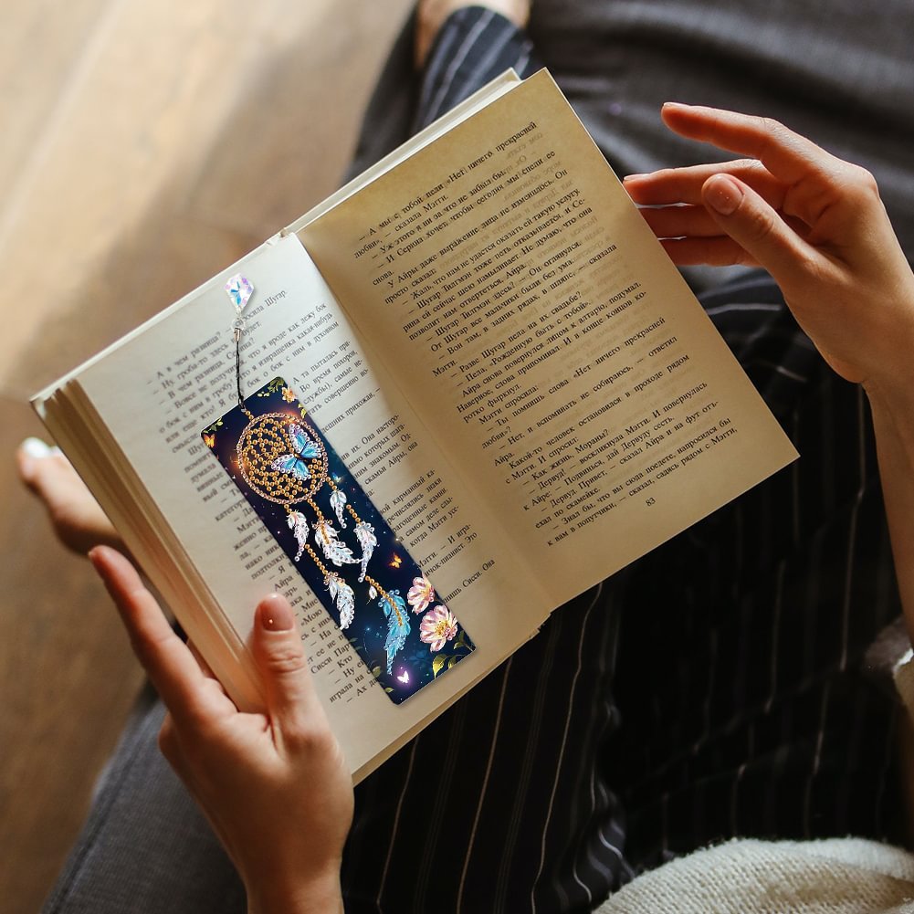 4Pcs Dream Catcher Butterfly 5D DIY Craft Bookmark