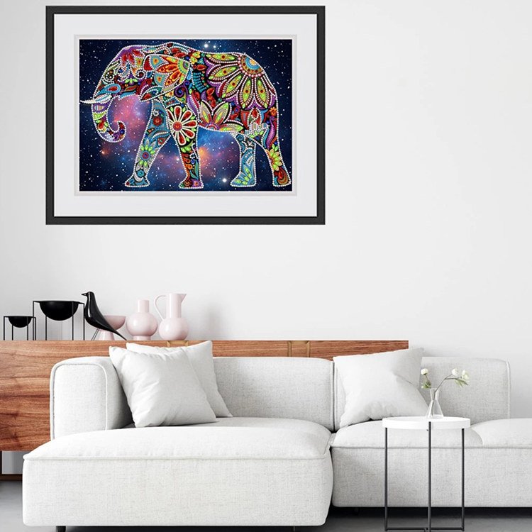 Custom Luminous Elephant Diamond Painting DIY 5D Diamond Painting Kits