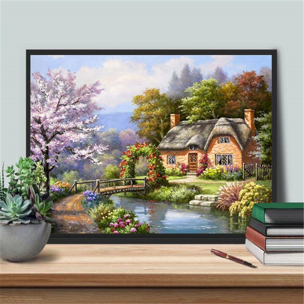 New Arrival 5d Diamond Art Painting Kits Landscape Wholesale Diamond Mosaic Full House Craft Gifts Modern Fashion