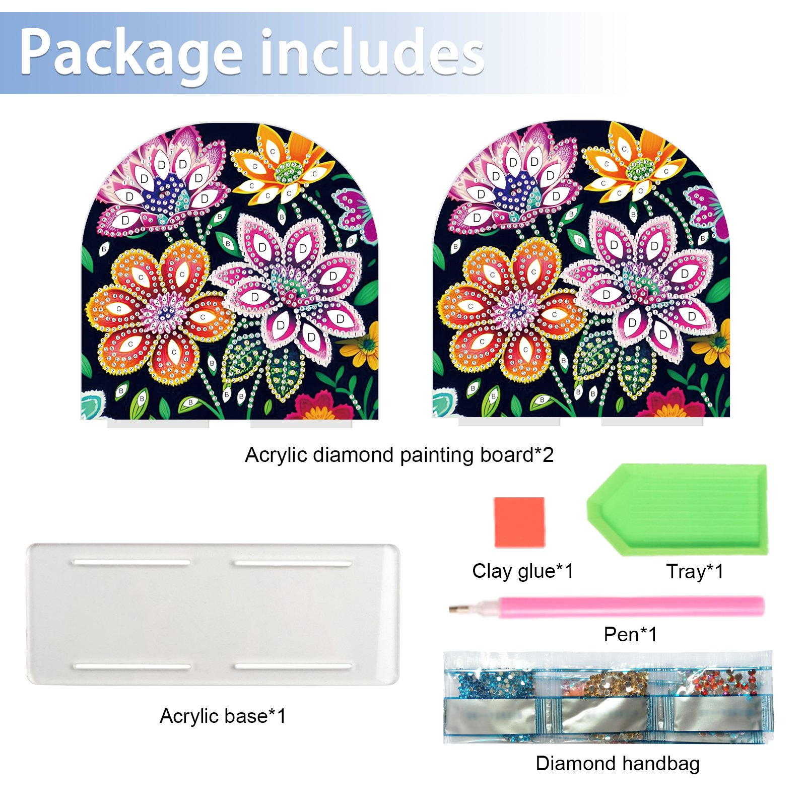 DIY 5D Diamond Art Painting Paper Towel Holder Kit Acrylic Napkin Stand with Unique Shaped Crystals Craft