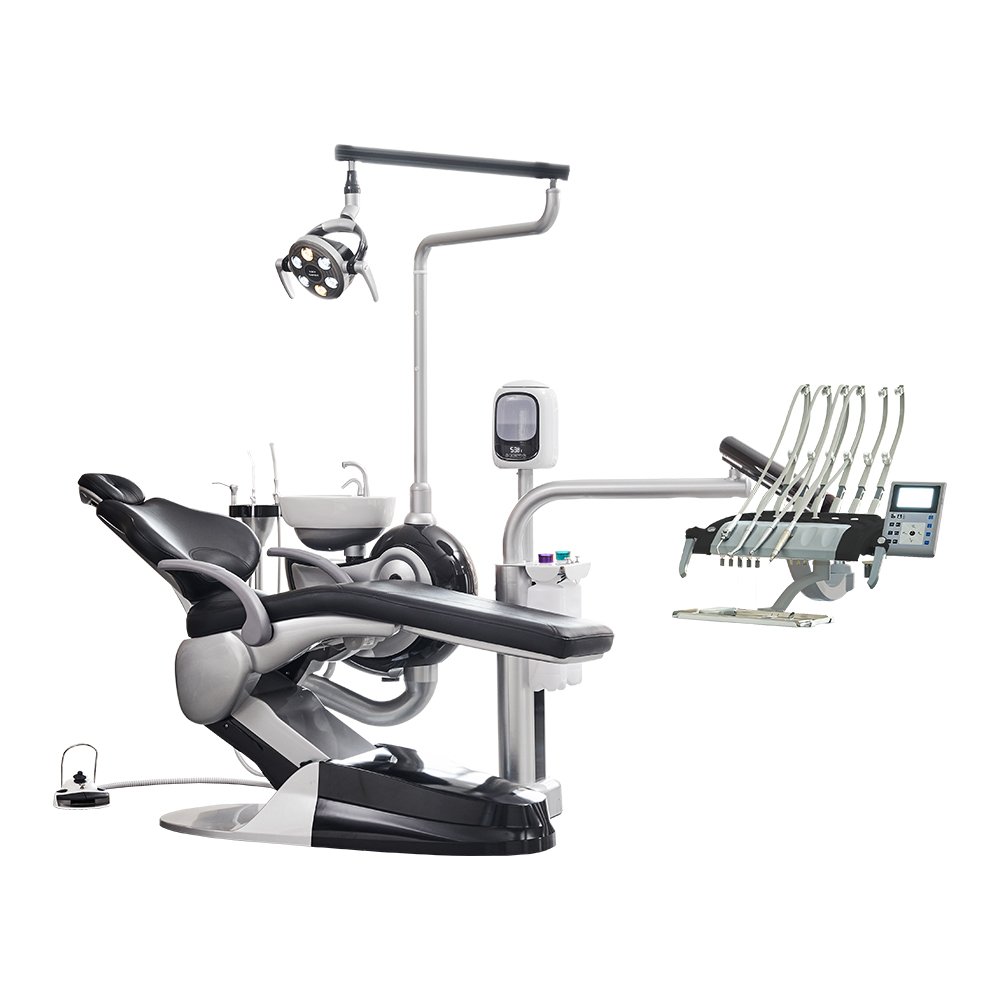 SAFETY M2+ full course disinfection ergonomics even weight distribution comfort dental chair with handpiece for dentist