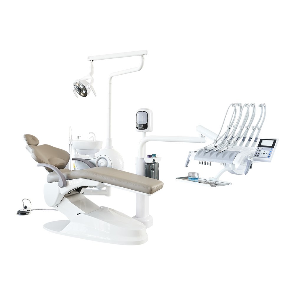 SAFETY M2+ full course disinfection ergonomics even weight distribution comfort dental chair with handpiece for dentist