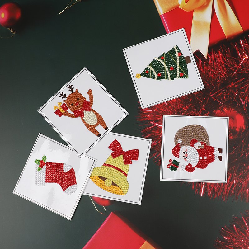 2023 Hot Sales DIY Christmas toy Full Diamond sticker painting kits Handmade Sticker