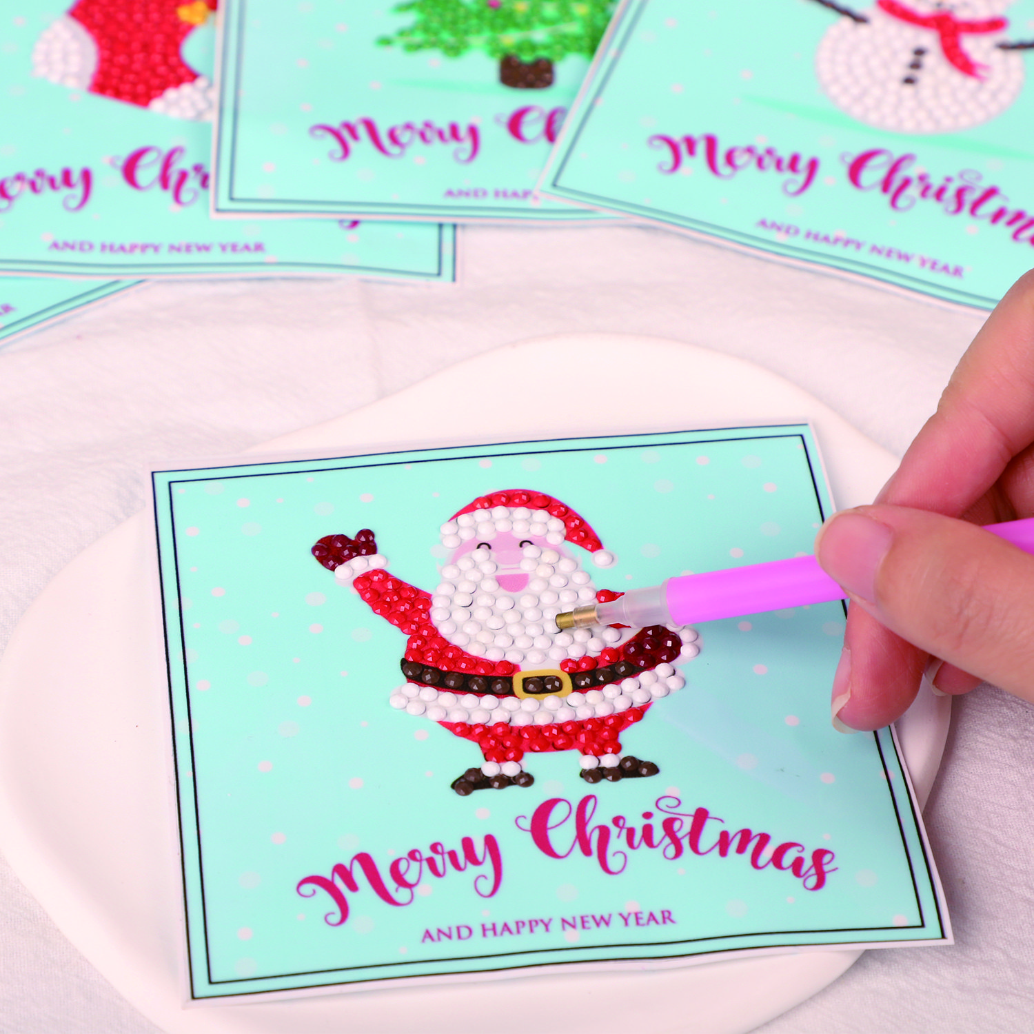 2023 Hot Sales DIY Christmas toy Full Diamond sticker painting kits Handmade Sticker