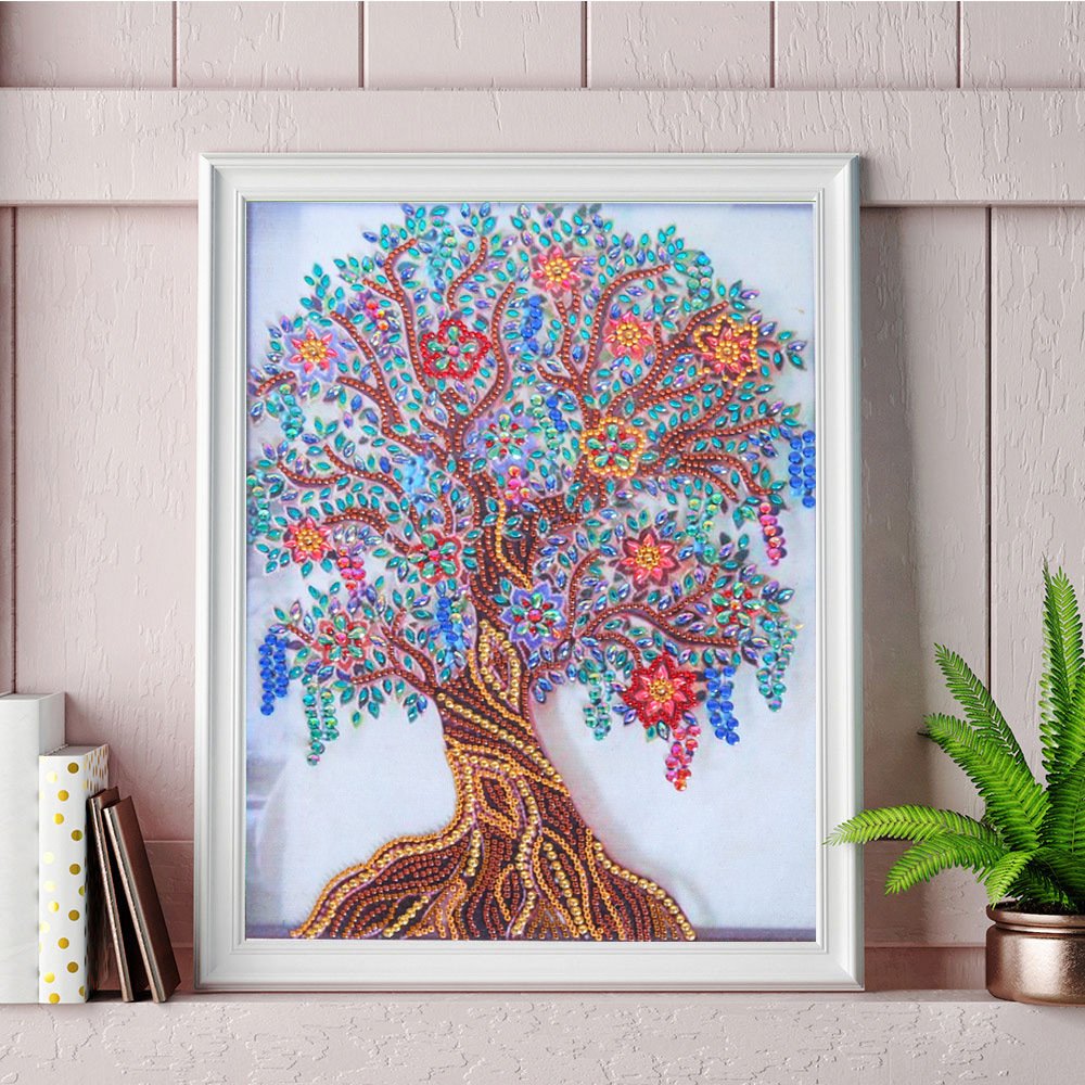 New AB Crystal Diamond Painting Kits Still Life Tree Design Wall Painting For Home Decor Embroidery 5d Diamond Painting Sets