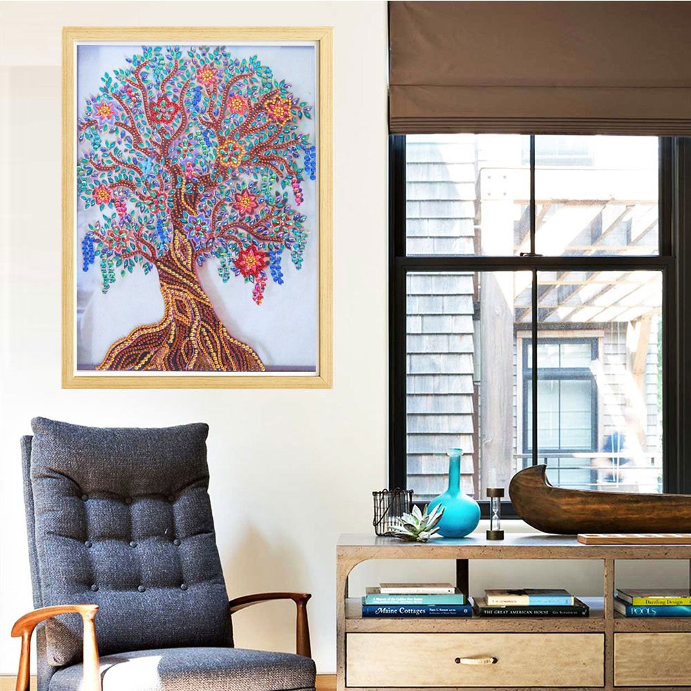 New AB Crystal Diamond Painting Kits Still Life Tree Design Wall Painting For Home Decor Embroidery 5d Diamond Painting Sets