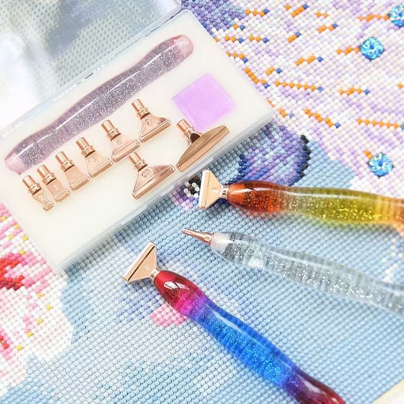 G-30 Handmade Art Tool Accessories Nail Stylus,Beautiful and Shining Resin Diamond Painting Pen Stylus