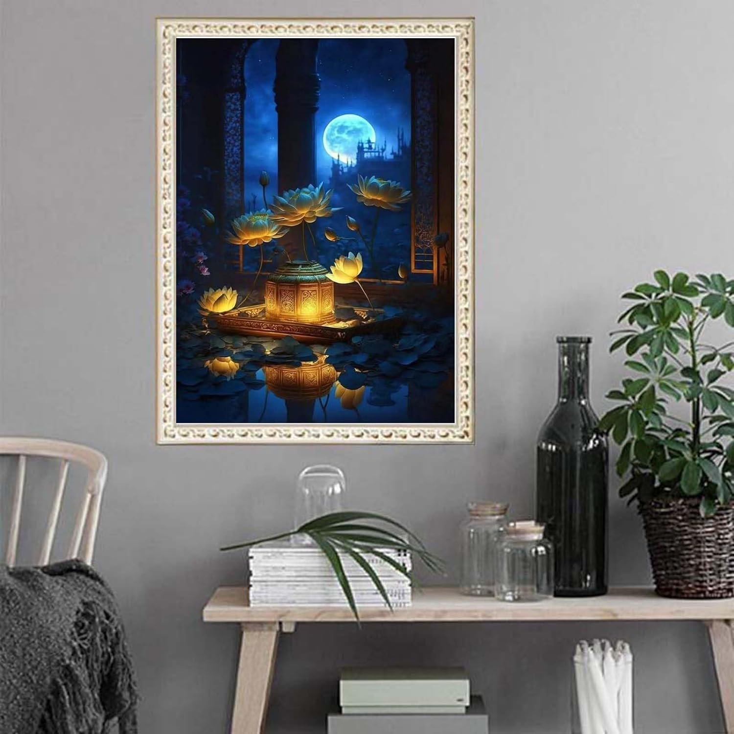 Lotus Wish Box Adult Diamond Art Set 5D Diamond Lotus Painting Set DIY Round Diamond Painting Decoration paintings and wall arts