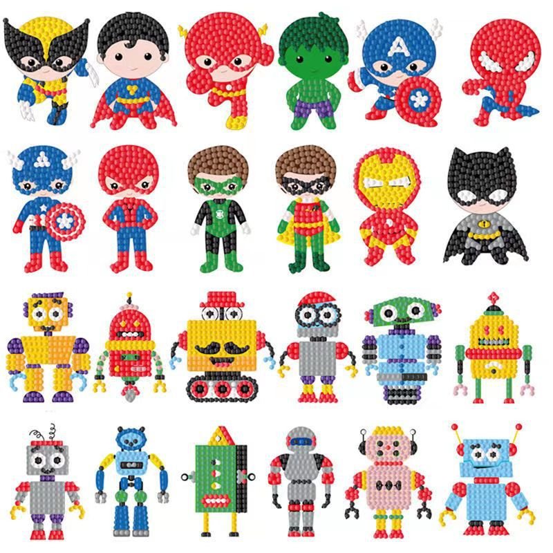 Cartoon Stickers Diamond Painting Kits for Kids Angel Princess Sticker DIY Diamond Painting Stickers Paster Child Puzzle Gift