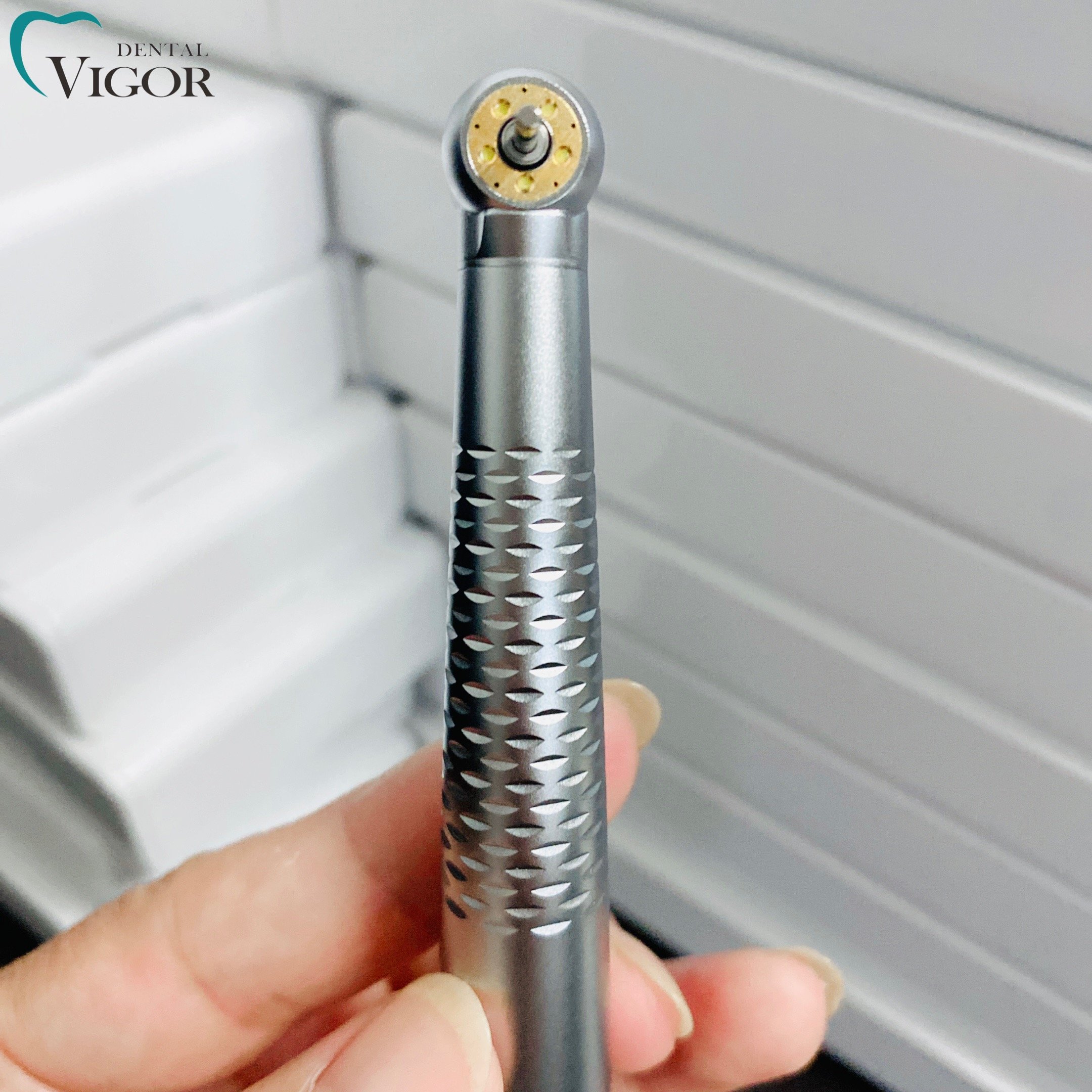 Dental Handpieces Shadowless 5 Led Push Button 4 /2 Holes High Speed Handpiece Dental Turbine