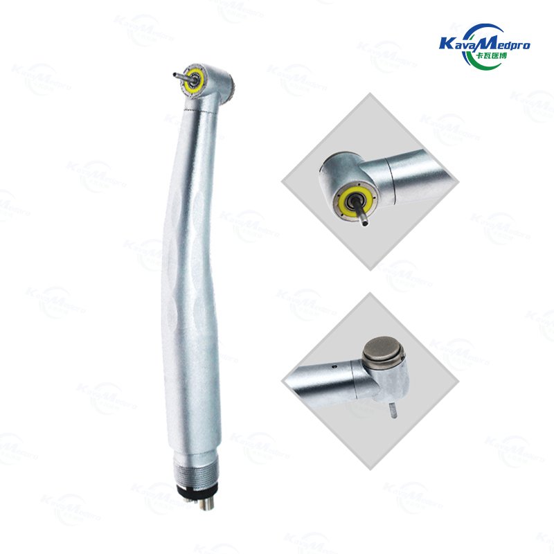 Factory wholesale Shadowless Dental E-Generator 5 Ring LED Push Button High Speed Handpiece For Dentist Equipment Dentistry