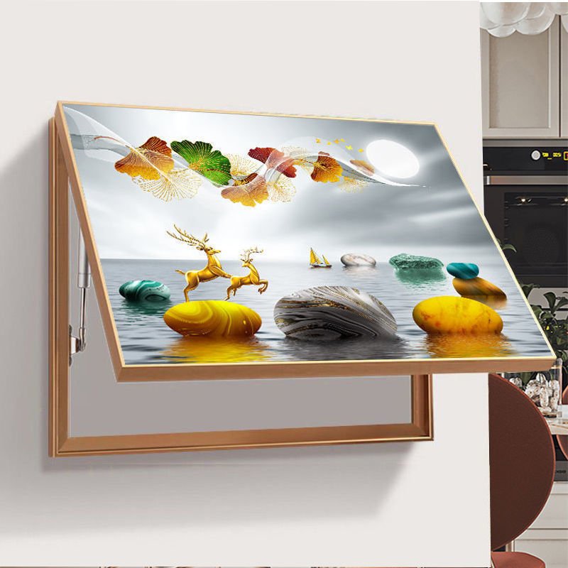 New Electric Meter Box Wall Art Custom Diamonds Decoration Hangings Crystal Porcelain electric meter box decorative painting