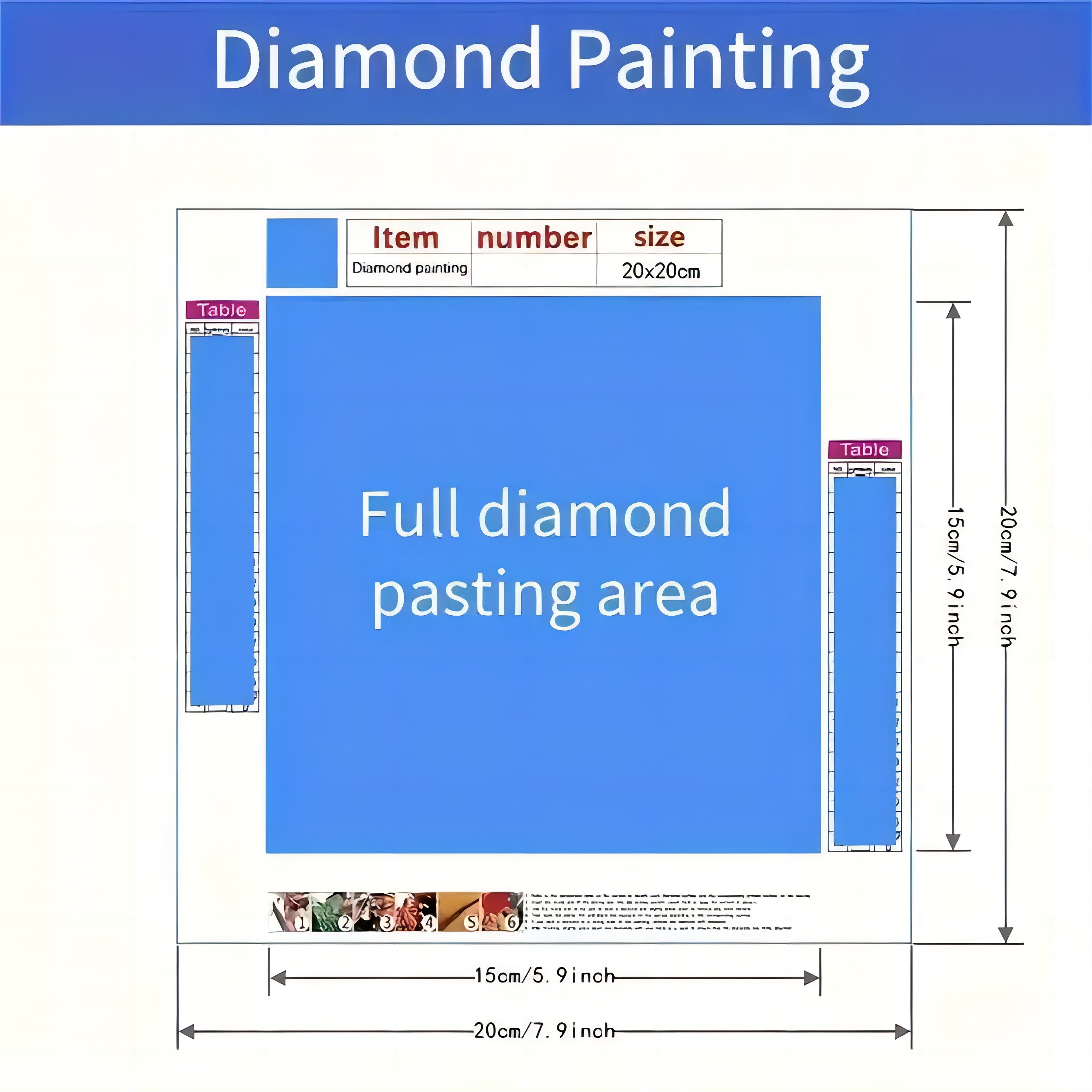 Beautiful Butterfly Diamond Painting Water Drop Butterfly Diamond Painting Insect Series Diamond Painting 20*20cm